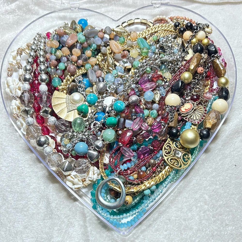 Colorful Women's Jewelry Collection over 18 Necklaces and 5 Bracelets.